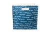 Dance Happy Bumps Felt Storage Bin In Blue