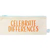 Dance Happy Celebrate Differences Pencil Case In Bright Orange