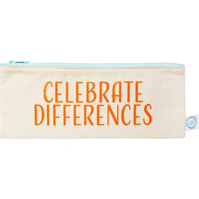 Dance Happy Celebrate Differences Pencil Case In Bright Orange