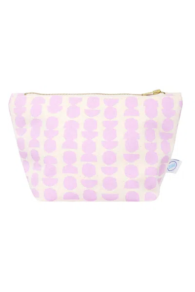 Dance Happy Designs Women's Artemis Cosmetic Bag In Lilac/beige In Multi