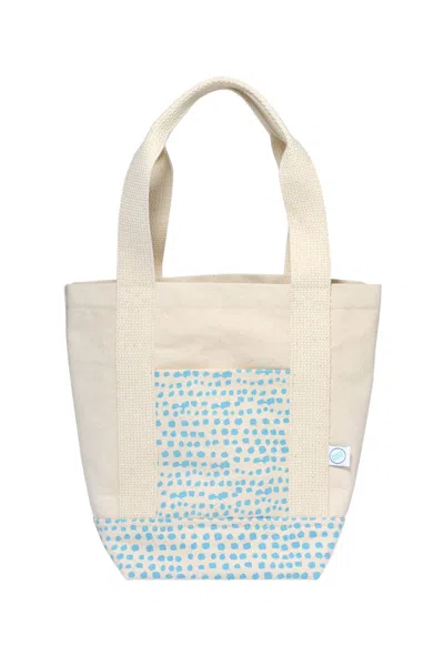 Dance Happy Designs Women's Incana Mini Tote Bag In Ivory/blue