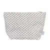 Dance Happy Designs Women's Jamie Cosmetic Bag In Steel Blue/beige
