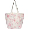Dance Happy Fiona Wide Tote Bag In Coral