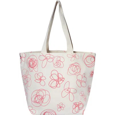 Dance Happy Fiona Wide Tote Bag In Coral