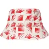 Dance Happy Ginkgo Bucket Hat In Red