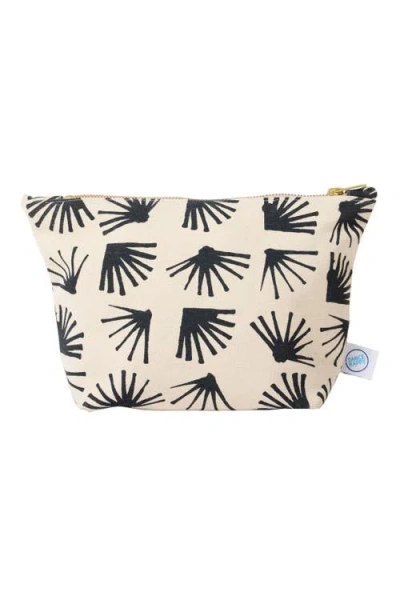 Dance Happy Ginkgo Cosmetic Bag In Dark Slate