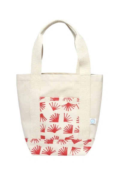 Dance Happy Ginkgo Mini Tote Bag In Red
