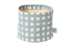 Dance Happy Grid Round Bin/canvas Planter In Blue