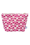 Dance Happy Hadley Cosmetic Bag In Burgundy