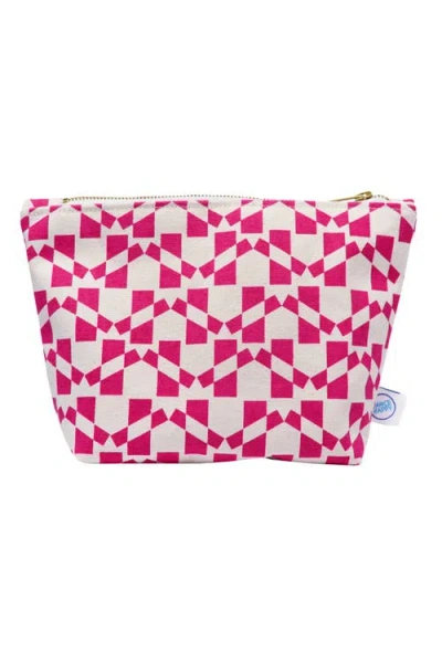 Dance Happy Hadley Cosmetic Bag In Burgundy