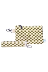 Dance Happy Jamie Wristlet With Key Fob In Army Green