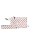 Dance Happy Jamie Wristlet With Key Fob In Light Mauve