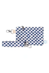 Dance Happy Jamie Wristlet With Key Fob In Navy