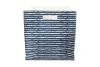 Dance Happy Lines Felt Storage Bin In Navy