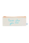 Dance Happy Love Who You Are Pencil Case In Aqua