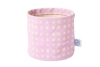 Dance Happy Micro Grid Round Bin/canvas Planter In Lilac