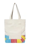 Dance Happy Patchwork Carry All Tote Bag In Multicolor