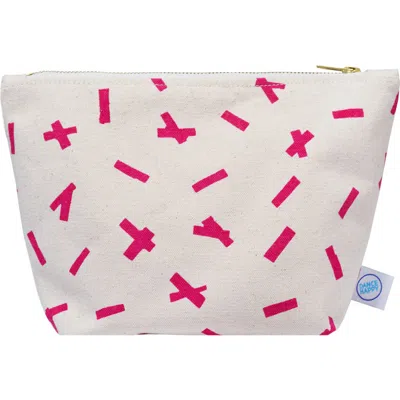 Dance Happy Sprinkles Cosmetic Bag In Rose