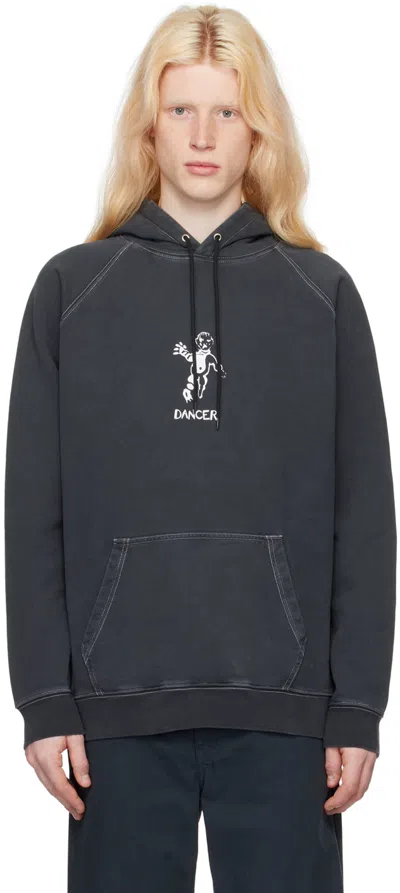 Dancer Black Og Hoodie In Black / White Stitch