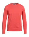 Dandi Man Sweater Coral Size Xl Cotton In Red
