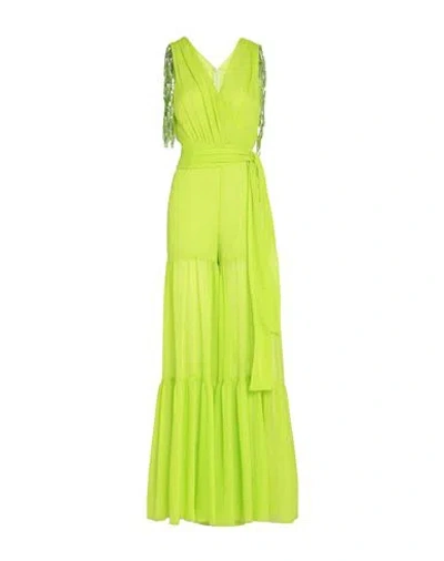 D'andrea Collection Woman Maxi Dress Acid Green Size 6 Polyester