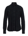 Dandylife By Barba Man Shirt Midnight Blue Size 17 ½ Cotton