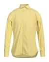 Dandylife By Barba Man Shirt Yellow Size 16 Cotton In Yellow