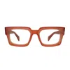 Dandy's Troy Rough Eyeglasses In Brown