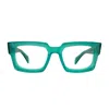 Dandy's Troy Rough Eyeglasses In Green