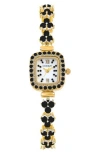 Danecraft Crystal Mother-of-pearl Quartz Bracelet Watch, 20mm