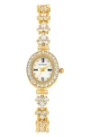Danecraft Crystal Mother-of-pearl Quartz Bracelet Watch, 20mm X 23mm