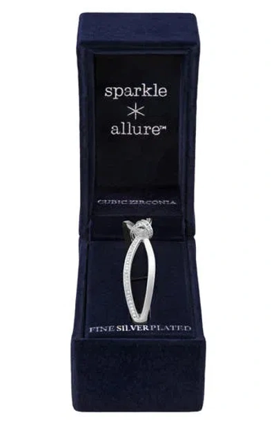 Danecraft Cubic Zirconia Knot Bangle In Metallic