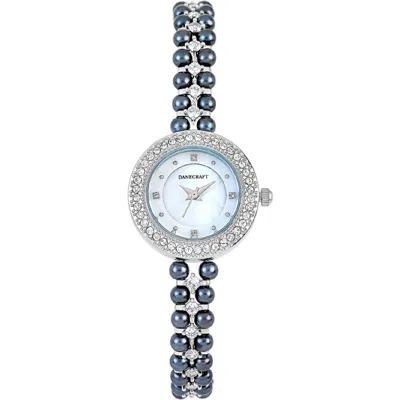 Danecraft Mother-of-pearl Quartz Bracelet Watch, 25mm In Silver
