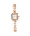 Danecraft Women's 18k Fine Rose Gold Plated Analog Watch In Rosegold
