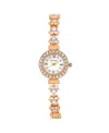 Danecraft Women's 18k Fine Rosegold Plated Analog Watch In Rosegold