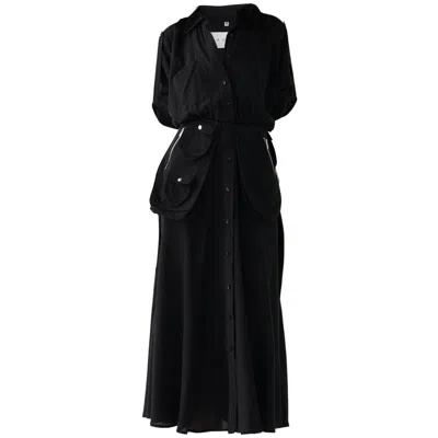 Daneh Women's Black Utility Dress