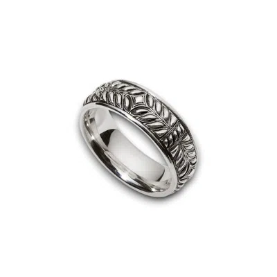 Daneila Léon Persian Shield Women's Silver Band In Metallic