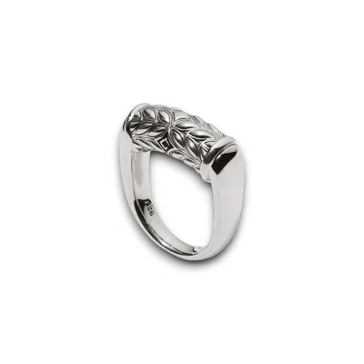 Daneila Léon Women's Persian Shield Unisex Silver Fashion Ring In Neutral