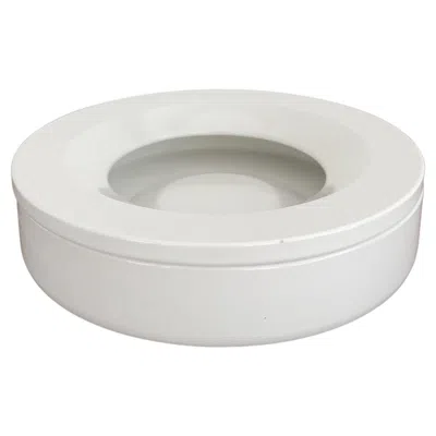 Pre-owned Danese Milano Angelo Mangiarotti Italian Ceramic Barbados Ashtrays For , 1964 In Gray