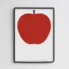 Danese Milano Apple ' Uno La Mela ' Enzo Mari 1963 Silk Screen Art Print Framed