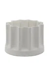 Danese Milano Bambù Fluted Vase In White