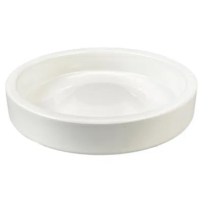 Pre-owned Danese Milano Italian Mid-century White Porcelain Stoneware Ashtray Mangiarotti Danese, 1970s