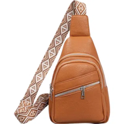 Dani & Em Women's Destiny Crossbody Sling Bag In Camel In Brown