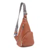 Dani & Em Women's Jessi Leopard Strap Crossbody Sling Bag In Cognac In Green