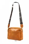 Dani & Em Women's Sierra Leopard Strap Crossbody Bag In Camel In Brown