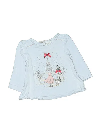 Pre-owned Danica And Dylan Babies' 3/4 Sleeve T-shirt In Blue