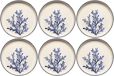 Danica Brands Floren Hand-painted Turkish Dinner Plate In Blue