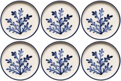 Danica Brands Floren Hand-painted Turkish Side Plate In Blue