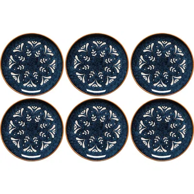 Danica Brands Nightbloom Appetizer Plate In Blue