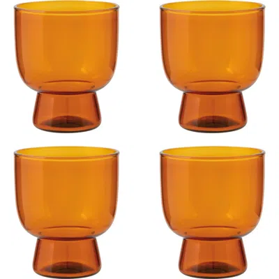 Danica Brands Pedestal Tumbler In Orange